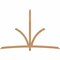 Ekena Millwork Davenport Timber Gable Bracket, Western Red Cedar, 108"W x 72"H x 3 1/2"D x 3 1/2"F, 16/12 Pitch GBW108X72X0404DAV00SWR - alternate 1